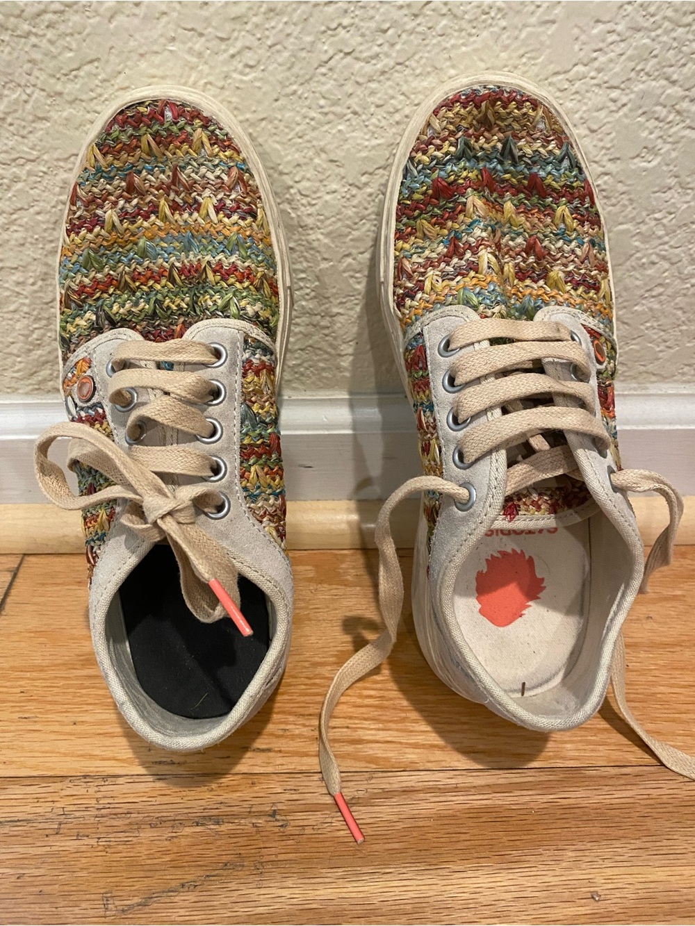 Satorisan Woven Multicolor Women's Sneakers - Beige Trim